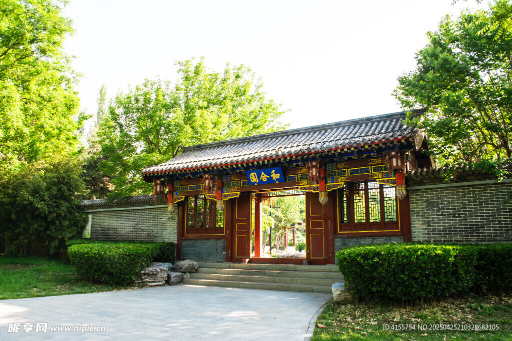 中式古典门楼景观