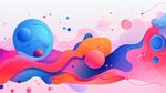 梦幻流体渐变抽象艺术图