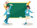 校园青春活力学生形象