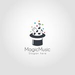 魔法音乐主题创意标志设计