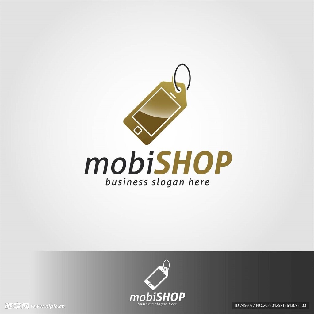 mobiSHOP品牌标识设计