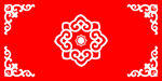 中式红色传统花纹图案
