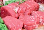 新鲜生牛肉展示
