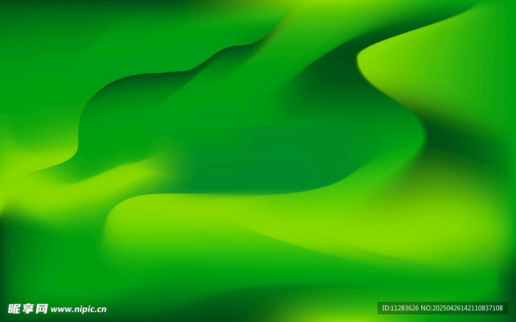 绿色渐变抽象流体背景