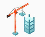 起重机助力建筑施工