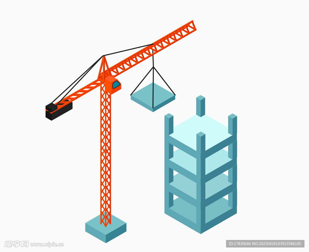起重机助力建筑施工