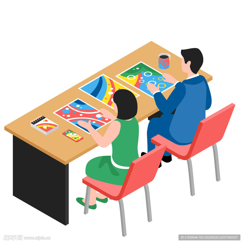 亲子桌边共同创意手工