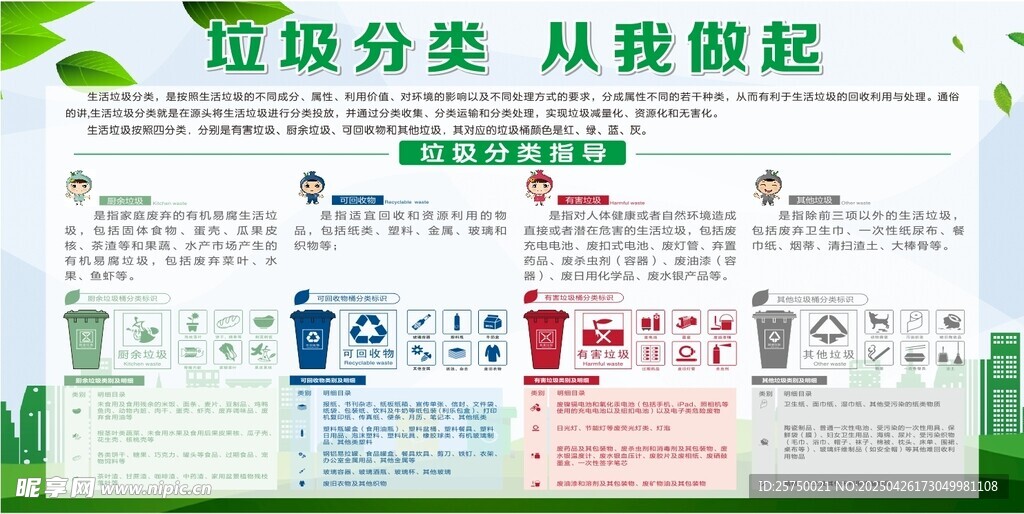 垃圾分类宣传海报