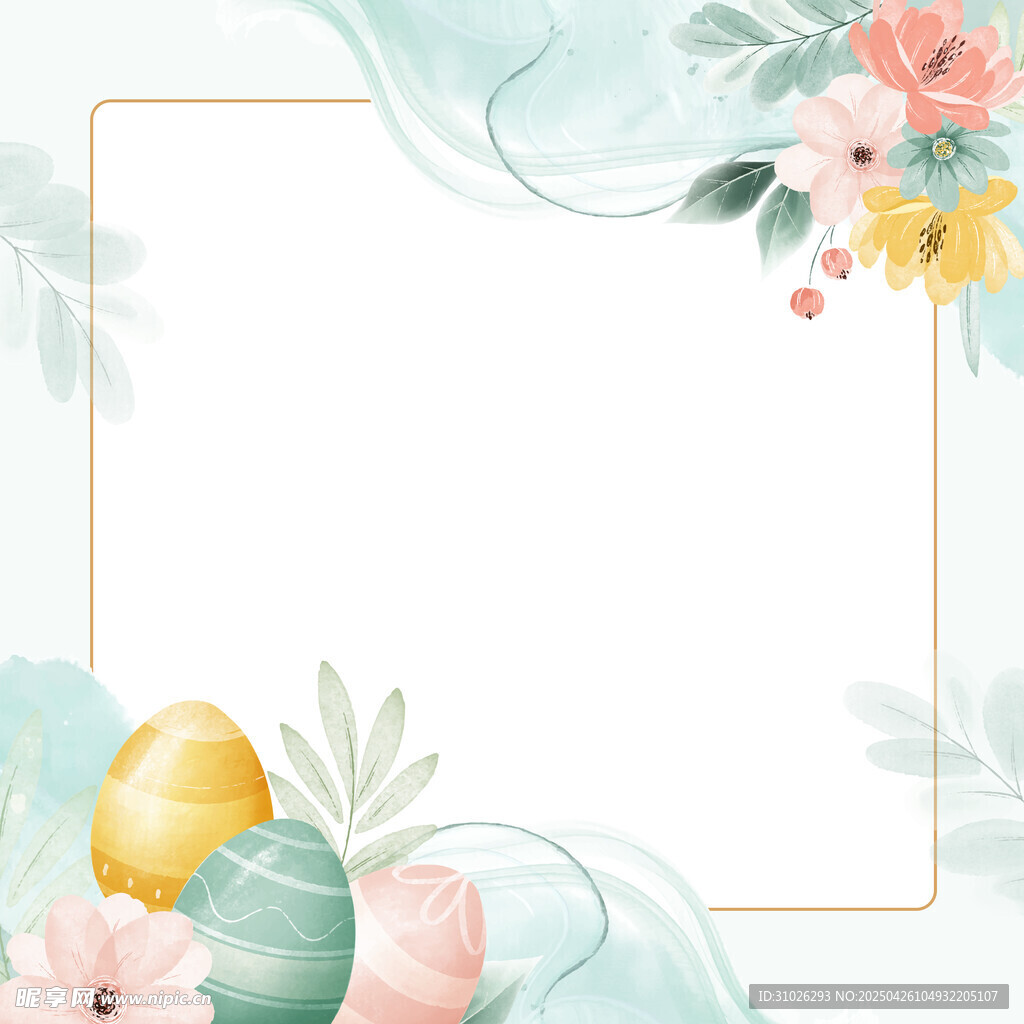 花卉水彩展板