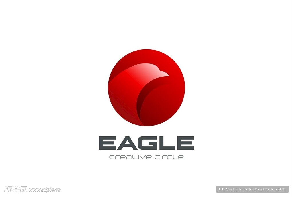 红色EAGLE标志设计