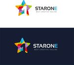 多彩五角星STARONE标志