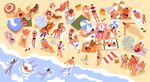 海滩度假插图