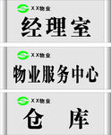 物业区域标识牌展示