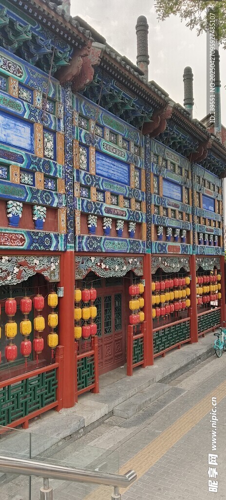 中式古建筑长廊精美景观