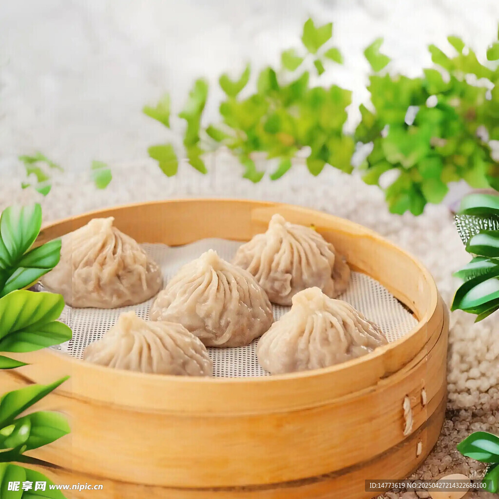 竹笼里的美味传统灌汤包