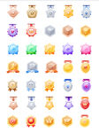 icon等级徽章图标