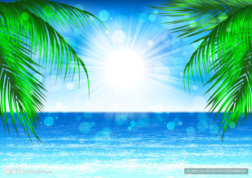 夏日海滨风光