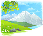 山间绿野美景