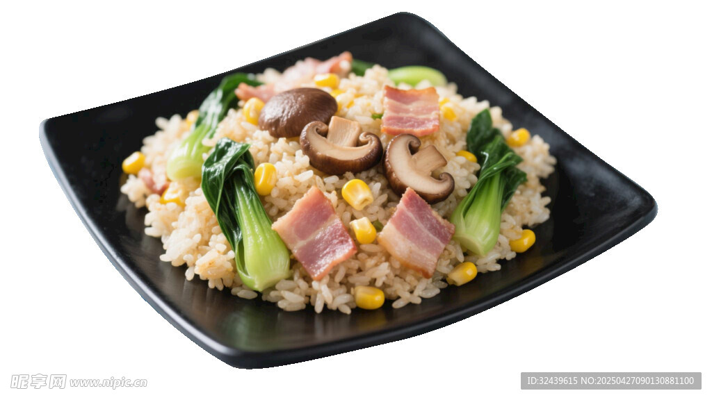 美味香菇鸡肉炒饭