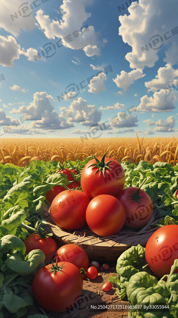 西红柿  鸡蛋   菜地