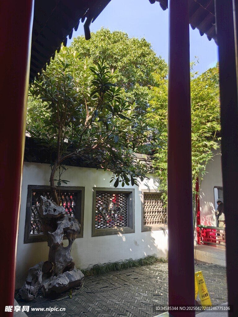 中式庭院景致