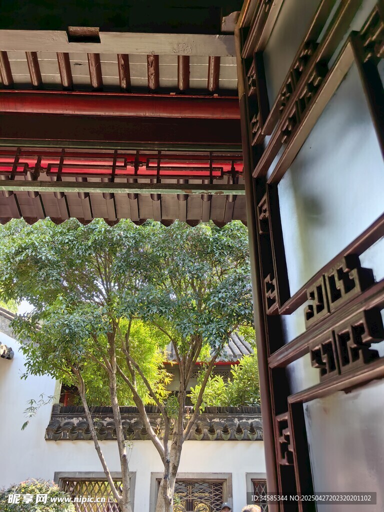 中式庭院一角