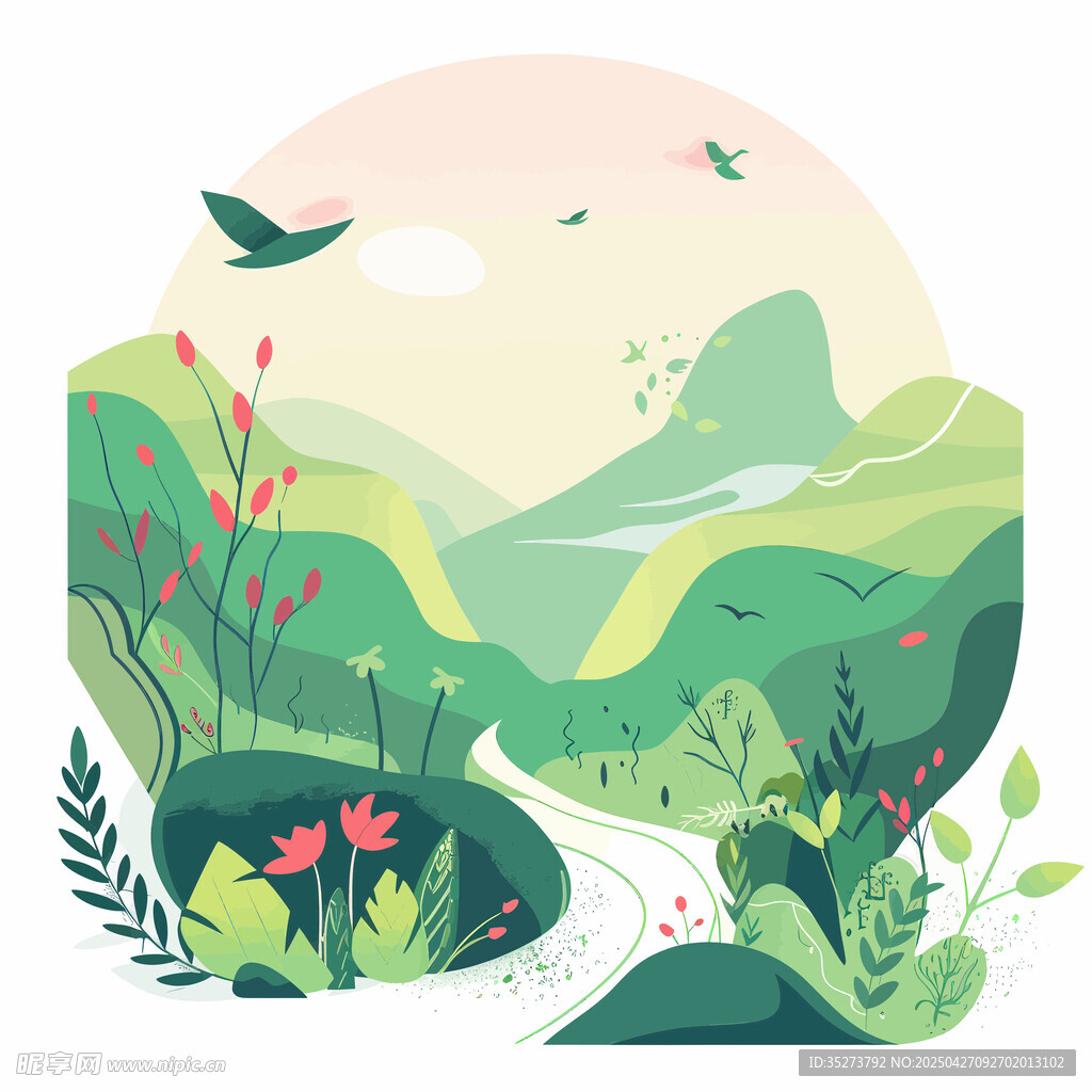 小清新通插图
