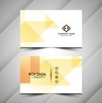 几何风格创意名片设计