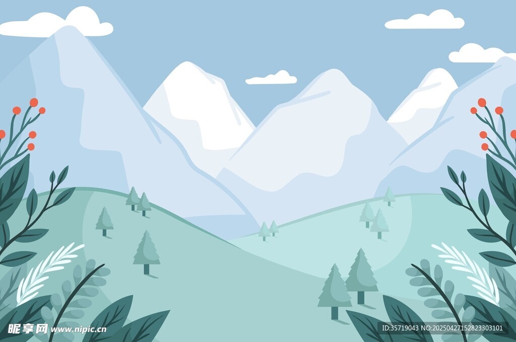 山间美景 清新自然风光