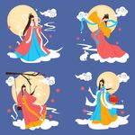 嫦娥仙子插画组图
