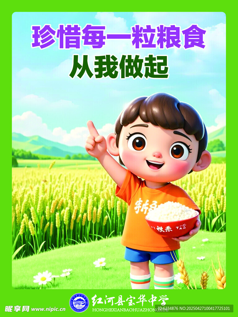 珍惜粮食