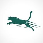 跃起的猎豹标志设计