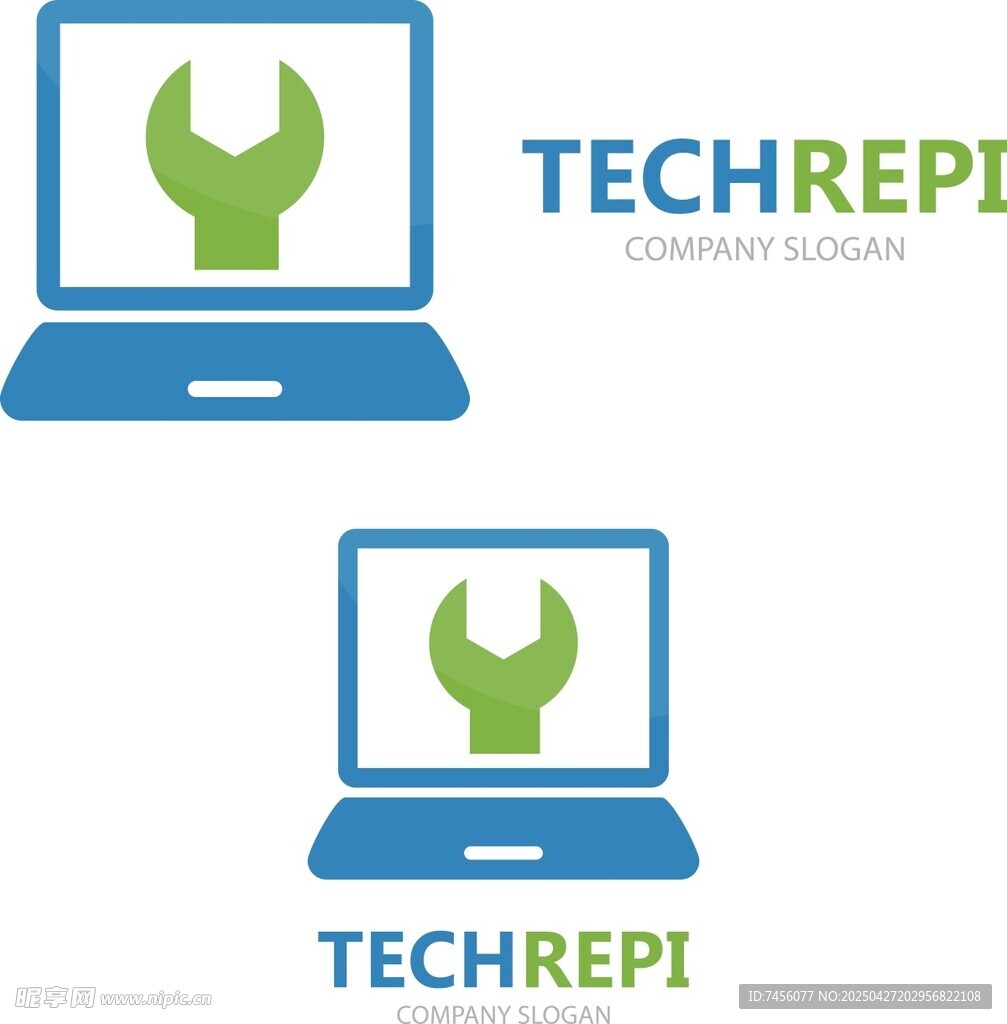 TechRepi电脑维修标志