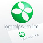 绿色四叶草企业标志设计