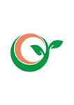 绿叶环绕字母O标志设计