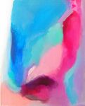 抽象多彩水彩艺术画作