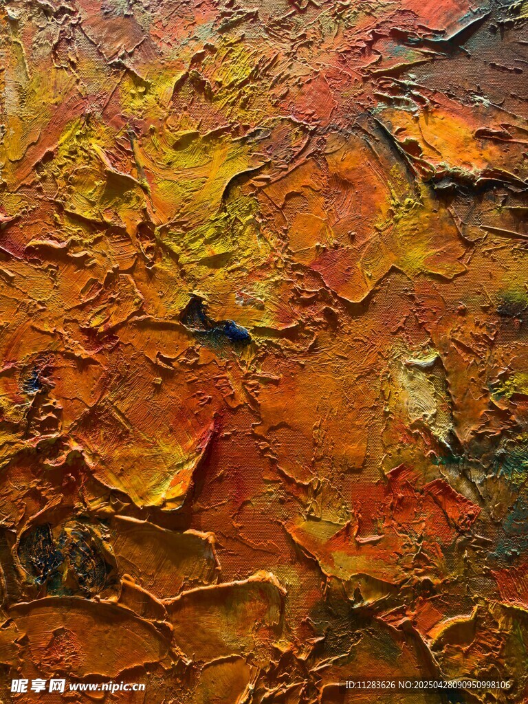抽象油画纹理艺术作品