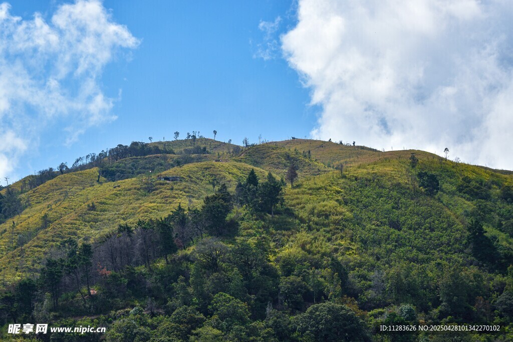 青山蓝天美景
