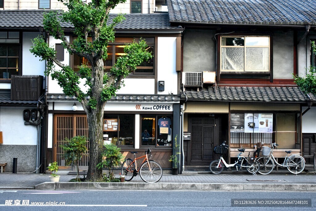 日式街道传统建筑景象
