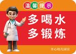 学校食堂温馨提示牌