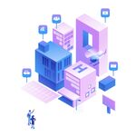 科技感城市建筑场景
