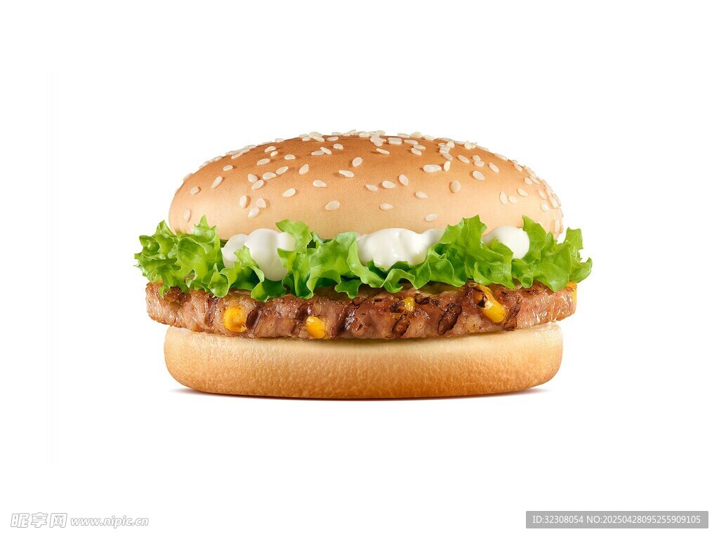 美味鸡肉生菜汉堡