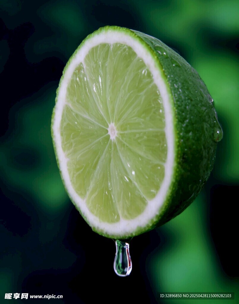 青柠切片汁水欲滴