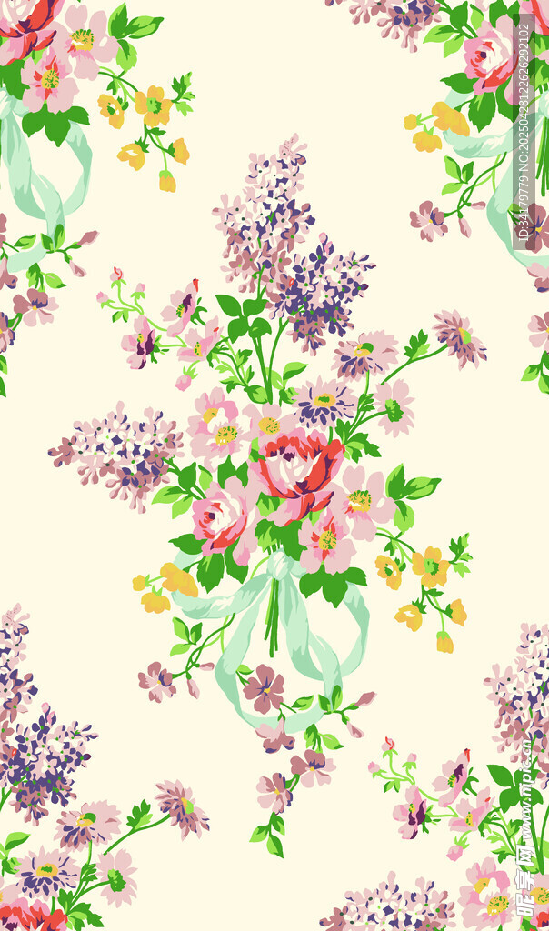 花卉图案背景图