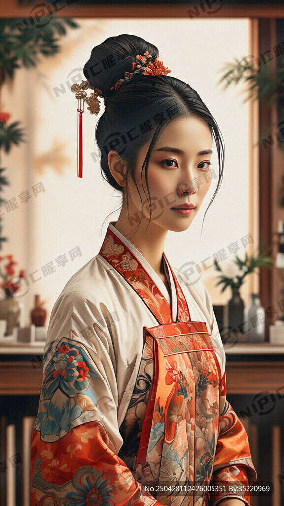 45岁 女性 理发师 面容精致