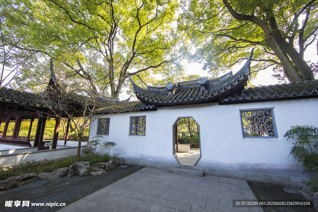 中式庭院古建筑景致