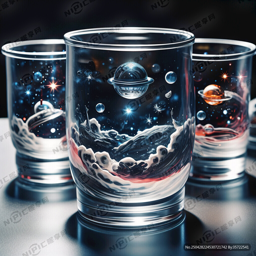 一次性太空水晶杯展示