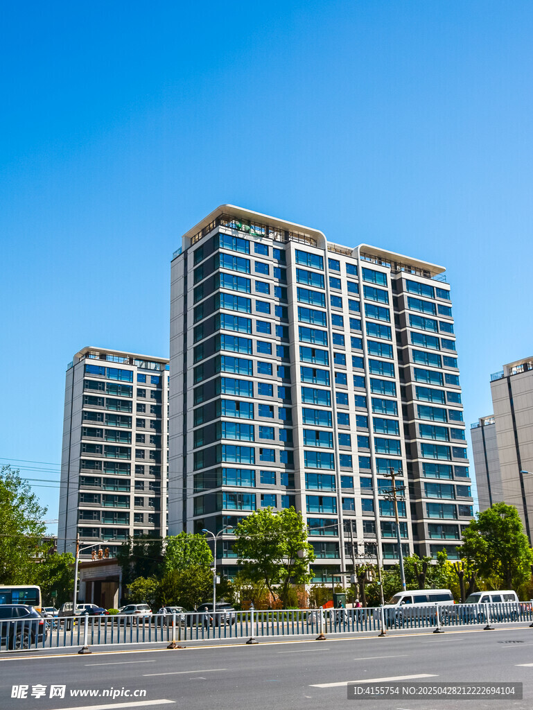 现代高层住宅建筑群景观