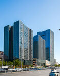 现代都市高楼建筑群景观