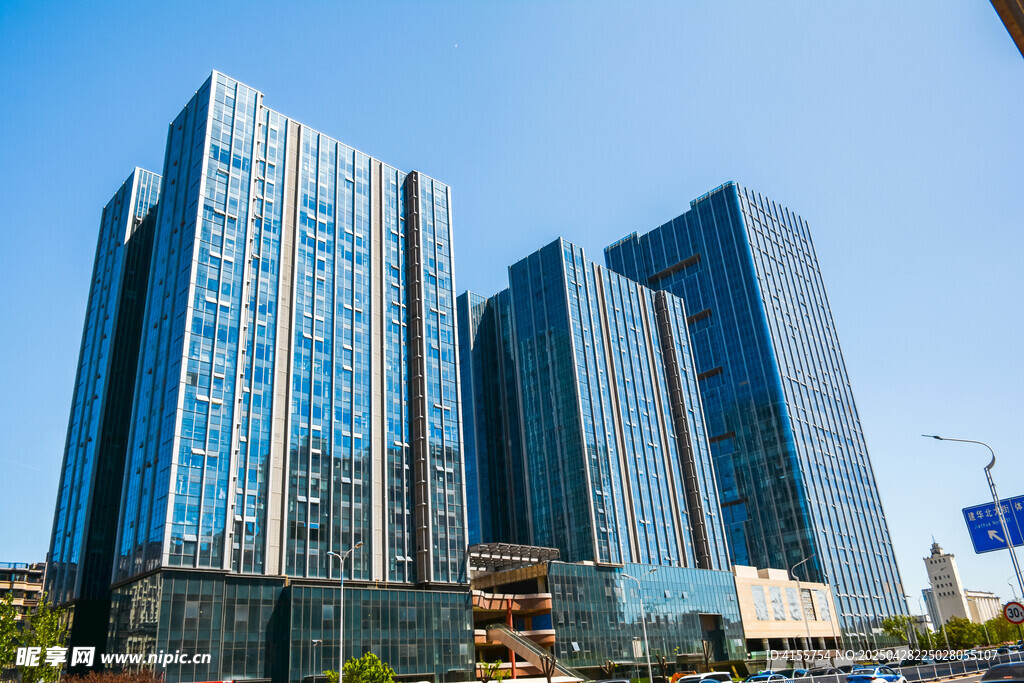 现代都市摩天大楼景观